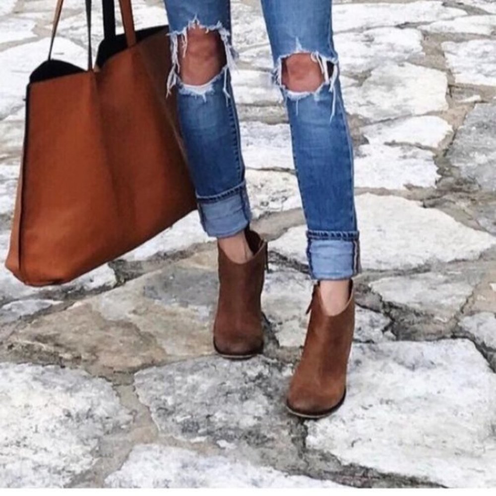 BP. Block Heel Bootie